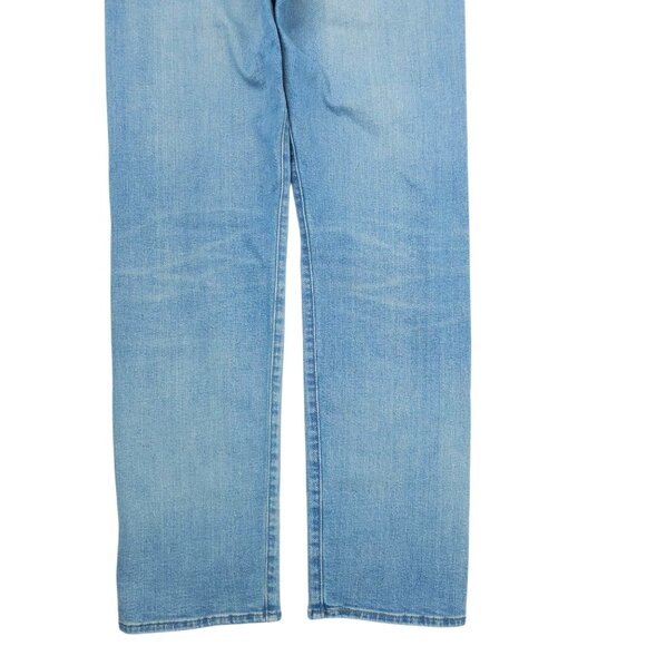 Levis 501 Button Fly Jeans Mens 32 x 30 Straight Leg Light Wash Denim Mid Rise - Picture 12 of 15